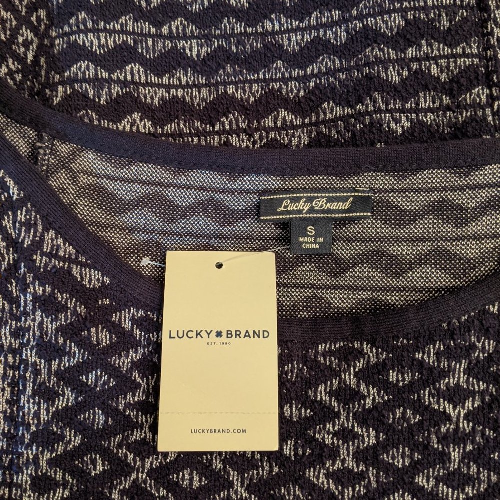Lucky Brand Sweater Dress with Fringe Hem - Picture 7 of 8